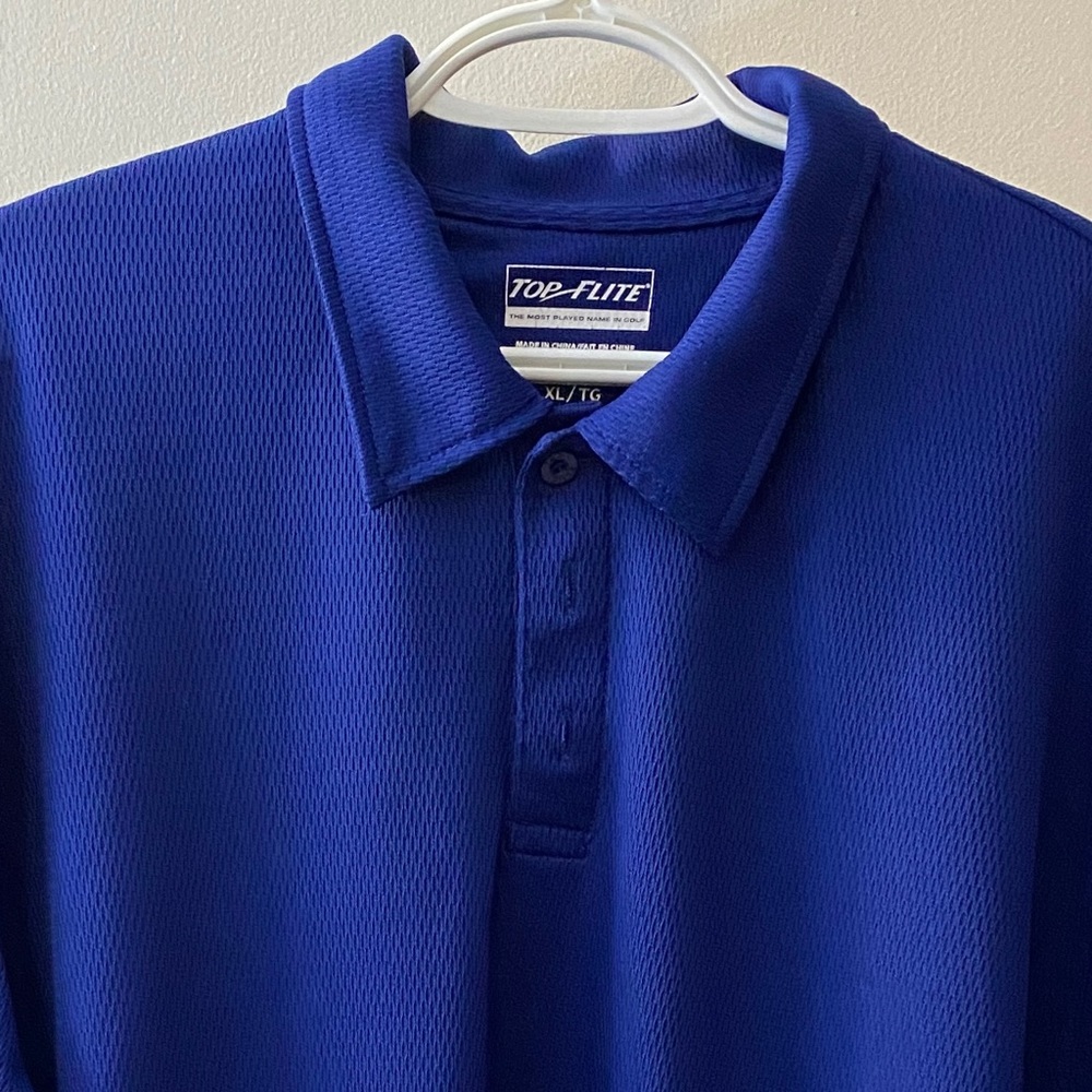 Top Flite blue golf shirt XL.